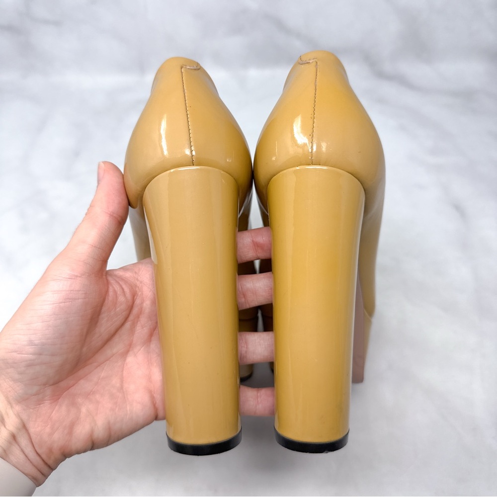 GUCCI Vintage Y2K Horsebit Patent Leather Platform Chunky Block Heel Pumps 36 - Picture 11 of 16